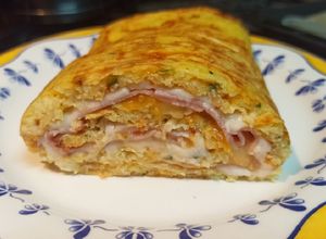 Foto principal de Rulo de patata, cebolla y calabacín con ayuda de Thermomix