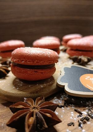 Une photo de 🎀Macaron à la crème de marron (Noël)