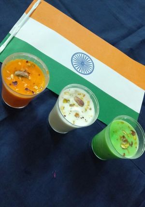 तिरंगा बासुंदी (Tirangi basundi recipe in Hindi) रेसिपी मुख्य फोटो