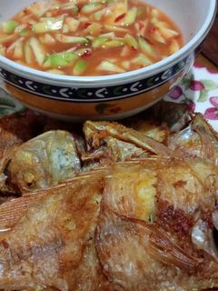 Foto resep Rujak ikan nila