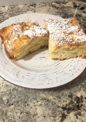 Una foto de Torta de manzana 🍎 deliciosa !
