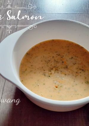 Foto resep Mpasi Salmon Bayam