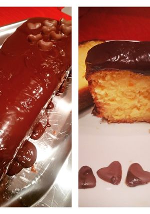 Φωτογραφία της συνταγής Κέικ μανταρίνι με επικάλυψη γκανάζ