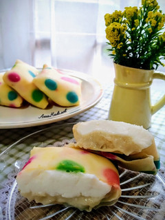 Foto resep Pancake Durian Polkadot