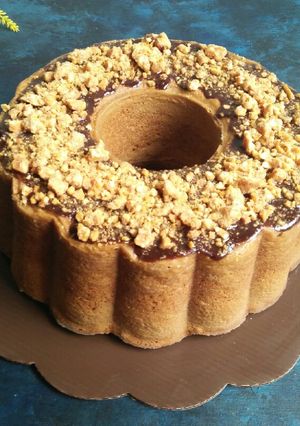 Foto resep BOLU MOKA KACANG CARAMEL⁣⁣⁣⁣⁣⁣⁣(Mocca Nougat Bundt Cake)