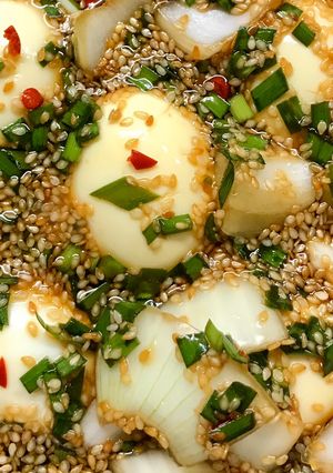 Hình của món Trứng ngâm nước tương.