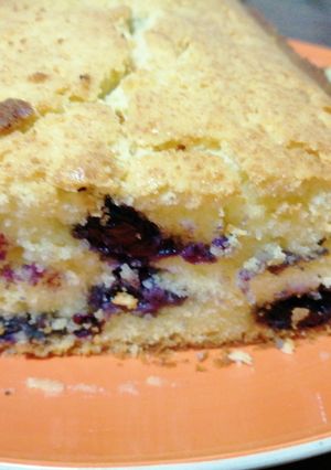 Una foto de Budín de arándanos