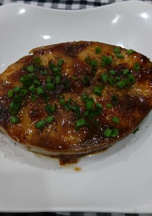 Hình của món Cá bớp kho tiêu.