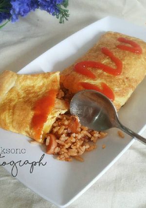 Foto resep Nasgor selimut (omurice / 오므라이스)