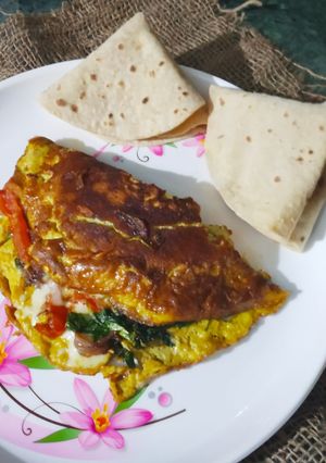 A picture of Spinach Cheese Omelette.