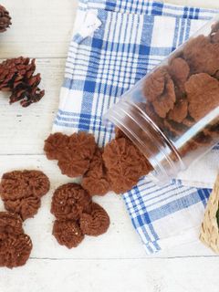 Foto resep Cookies Bunga Cokelat