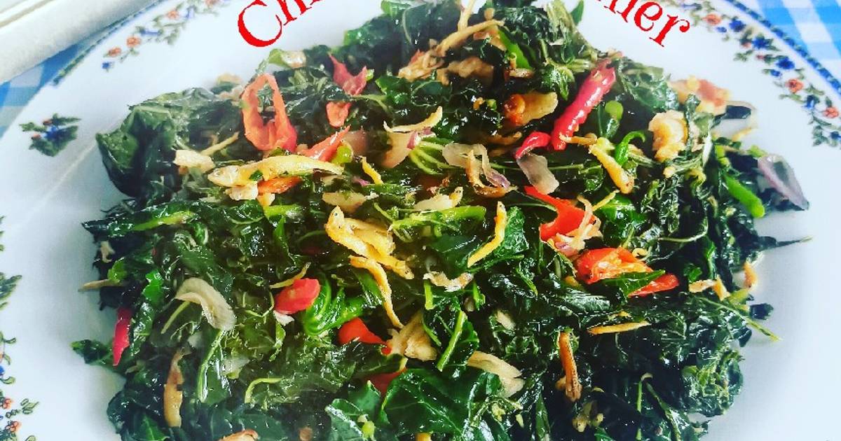 Resep Tumis Daun Singkong Daun Pepaya Dengan Teri Medan Oleh Chiensyn