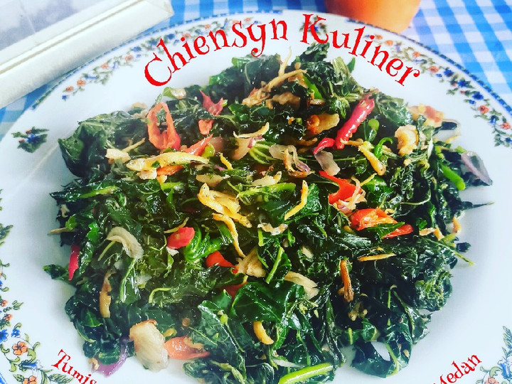 Cara Gampang Menyiapkan Tumis Daun Singkong Daun Pepaya Dengan Teri Medan, Enak Banget