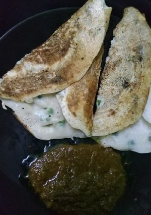 ঝাল আটা ও চাল বাটার রুটি রেসিপির প্রধান ছবি