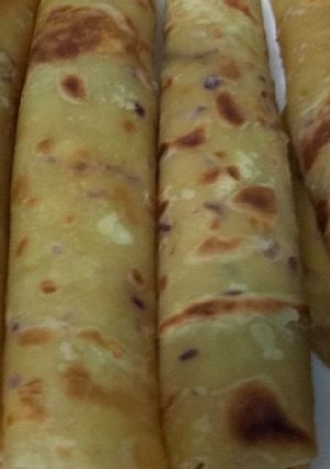 A picture of Pumpkin and onions chapati. #Festivedishcontest #Mombasa.