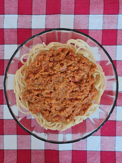 Una foto de Salsa "boloñesa" de lentejas 🍝 Apto veganos