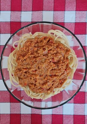 Una foto de Salsa "boloñesa" de lentejas 🍝 Apto veganos
