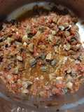 Salsa de champiñones y tomate para pasta
