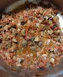 Salsa de champiñones y tomate para pasta