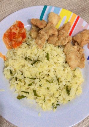 Foto resep Nasi daun jeruk with chiken