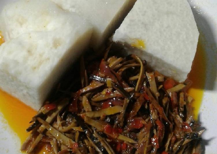 Recipe of Any-night-of-the-week Yam with oil bean (ugba) sauce