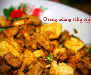 Resep mudah Oseng Udang Tahu Tempe Mantul Banget