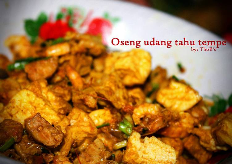 Oseng Udang Tahu Tempe