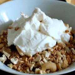 A picture of My Granola, Nuts & Greek yogurt Breakfast.