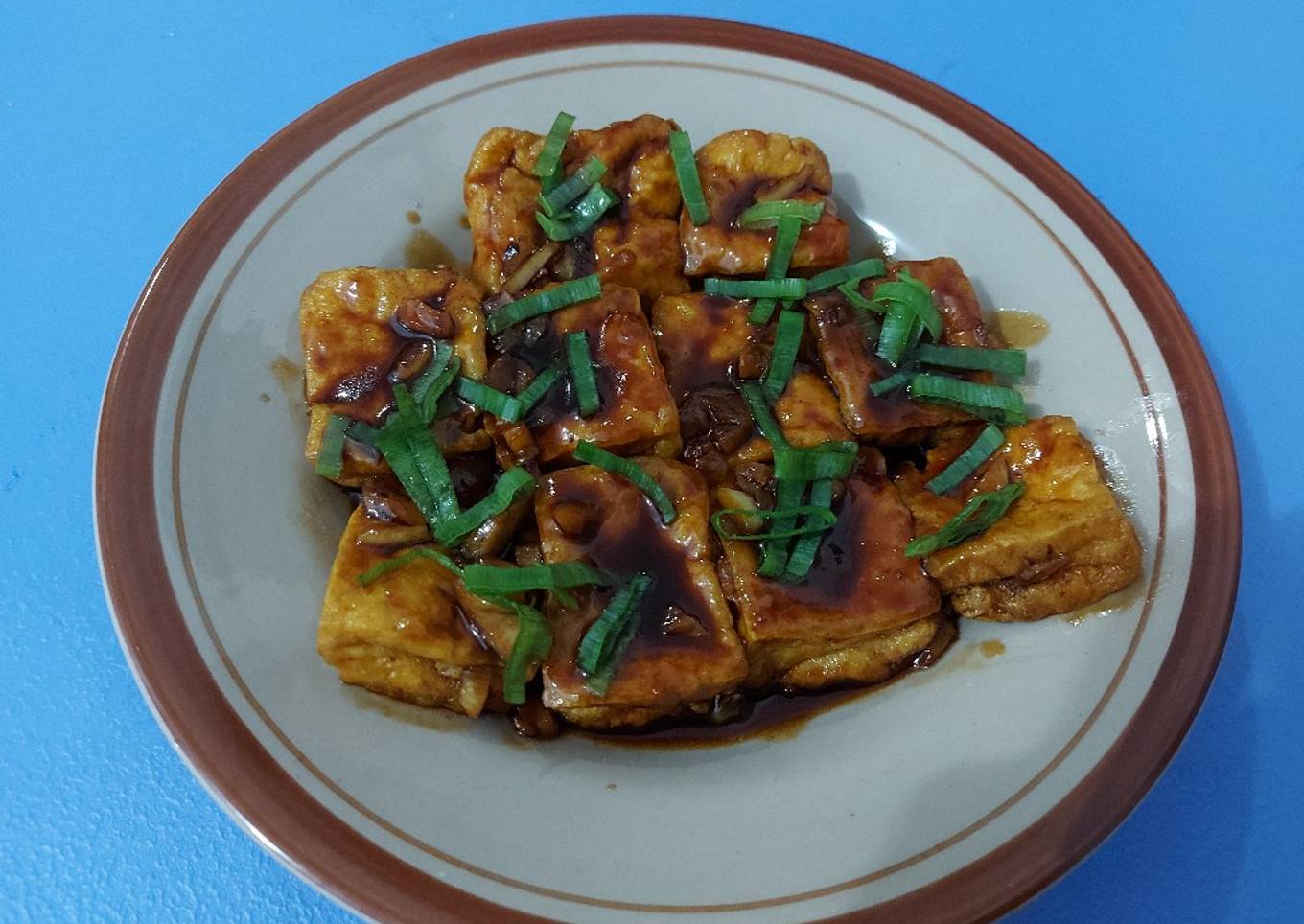 Tahu saos Teriyaki