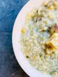 Zuppa di riso con merluzzo