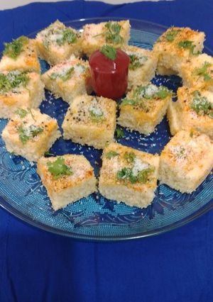 A picture of Dal Chawal Dhokla gujjus special.