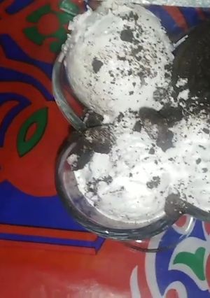 صورة لوصفة ايس كريم الاوريو