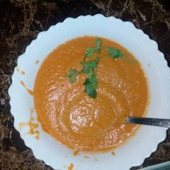 A picture of Pumkin soup.