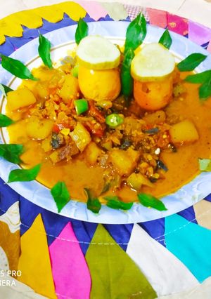সুগার ফ্রী হজমী এগ কারি রেসিপির প্রধান ছবি