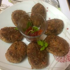 A picture of Rajma (kidney beans)tikki.
