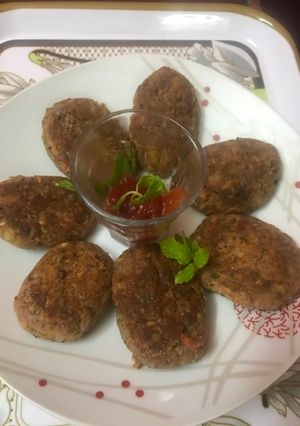 A picture of Rajma (kidney beans)tikki.