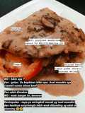 Paratha / prata / parata sliced beef with mushroom sauce