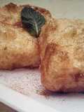 Leche frita a la esencia de menta