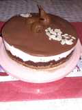 Entremets croustillant poire chocolat