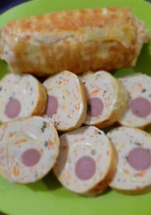 Foto resep Chicken egg roll