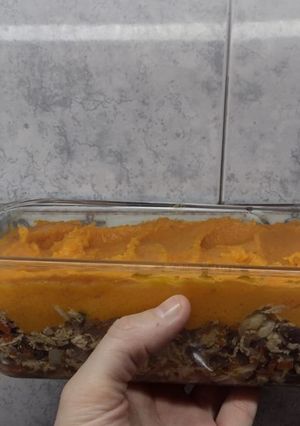 Una foto de Pastel de Calabaza y Pollo