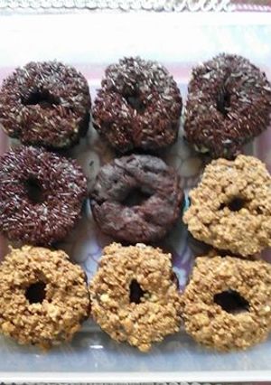Foto resep Donat Black Full Chocolate Kacang