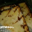 Roti tawar panggang isi pisang keju