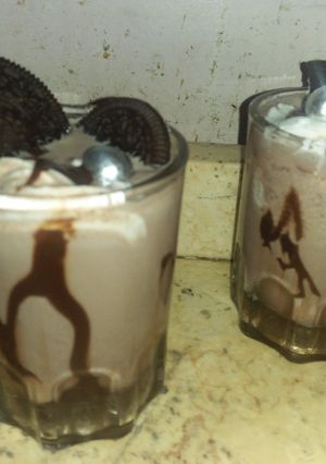 صورة لوصفة مشروب الاوريو السريع 🥃🍸🍫