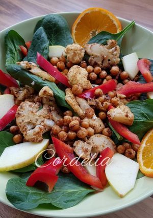 Foto resep Roasted chickpea salad