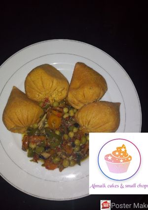 A picture of Moimoi with fish and vegetable soup.