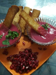 A picture of Beetroot soup.