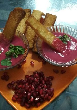 A picture of Beetroot soup.