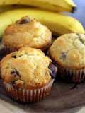 Muffinki bananowo-czekoladowe bez cukru