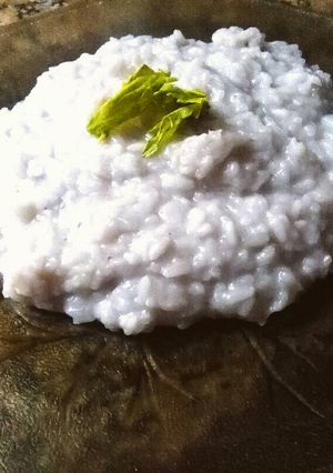 Una foto de Risotto de arroz al vino blanco